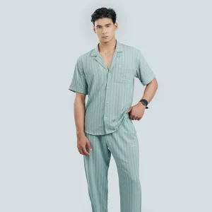 green stripped cord set